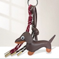 พวงกุญแจรูปสุนัข Sausage Dog ช็อคโกแลต แบบเฉพาะบุคคล ลูกบอลเบสบอล ที่ห้อยกระเป๋า เครื่องประดับคู่ พว