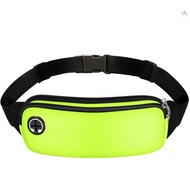 HIJAU [Mall AKJS44] Premium Waist Bag Waterproof Waist Bag Extra Slot - Green Neon