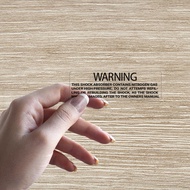 Decal Sticker Transparent Motorcycle Sticker Shockbreaker Warning Black