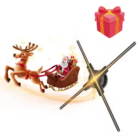 45cm Hologram Projector Fan 3D Wifi Commercial Advertising Display Logo Led Sign Holographic Lamp Pl