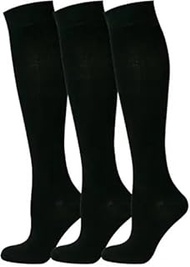 Banner Cotton Rich Knee High Socks (Pack of 3) [Size jnr 12-3] [Black]/Socks