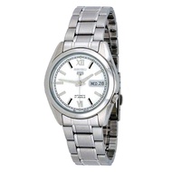 Seiko Men's 5 Automatic Silver Stainless Steel Band Watch SNKL51K1