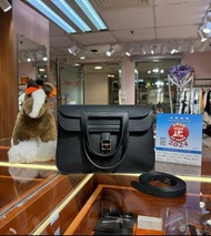 ✨門市現貨 無需預約✨ Hermes Halzan 25 黑色金扣