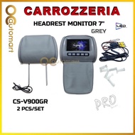 Carrozzeria CZ-V900 7 inch LED Headrest Monitor LCD Colour With Universal Mounting Pillow 2 pcs