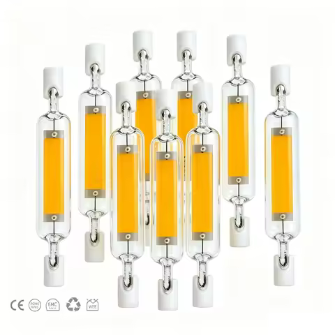 220V 78mm 118mm 15W 50W Dimmable LED COB Light Bulb R7S Glass Tube Floodlight Cold/Warm/Natural Whit