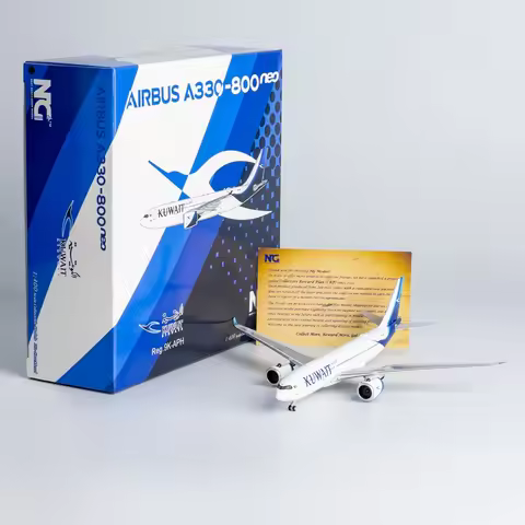 67001 Alloy Collectible Plane Gift NG Model 1:400 Kuwait Airways Airbus A330-800 Diecast Aircraft Je