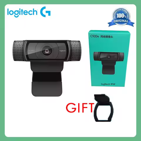 Logitech C920E HD Pro Webcam Widescreen Video Chat Recording USB Smart 1080p Web Camera For Computer