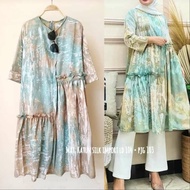 Rampel Long Tunik Jumputan Baju Tunik Jumputan Tunik Murah Tunik Wanita Terbaru 2020 Kekinian
