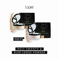 Bedak Tabur Looke Cosmetic Holy Smooth & Blur Loose Powder Freya Terra