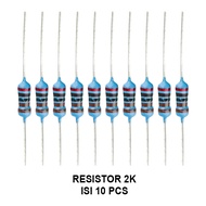 EELIC RSR-MEF ISI 10 Pcs resistor film metal 1/4 watt 0.25 watt resistor film metal 1/4 watt 0.25 wa