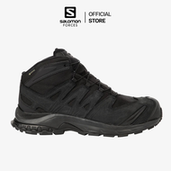 Salomon - XA Forces Mid Wide GTX En [Black] รองเท้าเดินป่า สีดำ คอมแบท กันน้ำได้ ลุยโคลน บูท หน้าเท้