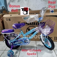 TERMURAH SEPEDA MINI 12 FAMILY SPARKS SEPEDA ANAK PEREMPUAN FAMILY