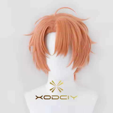 IZUMI MITSUKI Cosplay Wig IDOLiSH7 Orange Pink Heat Resistant Synthetic Hair Halloween Party Role Pl