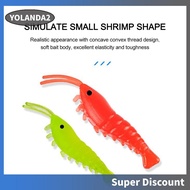 [yolanda2.sg] 50Pcs Salt Water Fishing Lure 3.5cm Luminous Soft Lure PVC Shrimps Gifts for Men