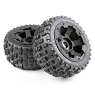 Tyres and Wheel Hub Set for 1/5 Hpi Km Baja 5B Rc Car Parts