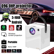 Q96 OHP Portable Projector 2.4G& 5G Dual WiFi/ Bluetooth function support Video Display/ Bluetooth f
