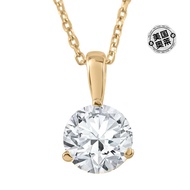 pompeii31/4 ct Solitaire Diamond Pendant available in 14K an