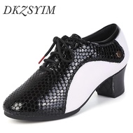 【Pre-order】 Dkzsyim Latin Dance Shoes Women Ballroom Shoes Modern Waltz Friendship Soft Latin Shoes Dance Sneaker For Women Men 3.5/5cm