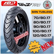 TUBELESS TIRE FDR GENZI/GENZI PRO (70/80.17 80/80.17 90/80.17 100/80.17 120/80.17) FREE PENTIL