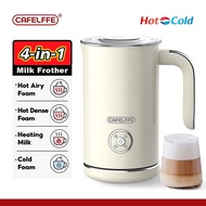 Cafelffe 4 In 1เครื่องตีนมไฟฟ้าโฟมที่ม้วนผมอัตโนมัติไอน้ำควบคุมอุณหภูมิอัจฉริยะเครื่องตีทำฟองร้อน/เย