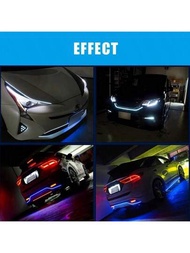LED汽車引擎蓋燈條，通用汽車裝飾氛圍燈，用於汽車白天行車燈DRL 12V