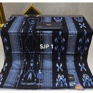 Ketjubung style full songket woven center stitching luxury leather bag packaging