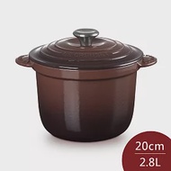 Le Creuset 萬用窈窕鑄鐵鍋 20cm 2.8L 巧克力棕 法國製