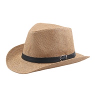 2024 Wholesale Summer Wide Brim Jazz Cap Beach Straw Caps Fedora Hats For Men Panama Sun Hat Men Women