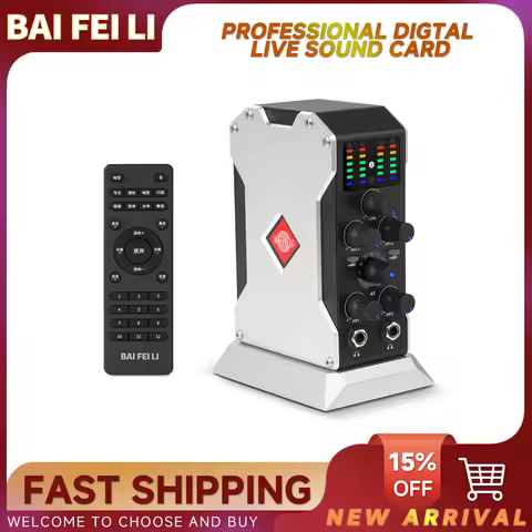 BAIFEILI Audio MK PRO Digital Live Broadcast Sound Card Multifunctional Stereo Bluetooth Support Rac