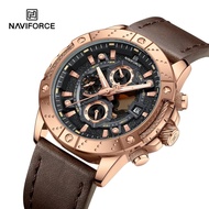 นาฬิกาแบรนด์ Naviforce งานแท้ สินค้าพร้อมกล่องแบรนด์ นาฬิกาควอทซ์สำหรับผู้ชาย  กันน้ำ  หน้าปัดจากกระจกมินิรอลกันรอยขีดข่วนอย่างดี