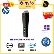 NEW ARRIVAL-STUDENT MINI PC-HP PRODESK 600 G4/i7-8TH GEN/ 8GB RAM/256GB SSD/WIN 10 PRO/1 MONTH SELLER WARRANTY