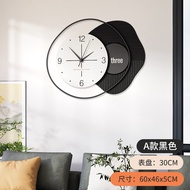 Art decoration punch-free wall clock living room simple clock light luxury home wall watch Internet 