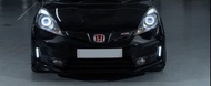 Honda GE8 GE6 Fit Jazz 魚眼天使大燈頭燈一對，黑底罕有，有魚眼燈，天使燈及惡魔高燈，極醒神，光度提升，裝上後靚仔精神，外觀倍數升級。新淨齊線，另一post 仲有波波尾燈一對賣，前