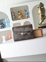 全新🌸Louis Vuitton LV Victorine Wallet 老花 短款錢包 卡包 內粉