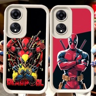 H70 Deadpool White Casing for OPPO A98 A17K A58 A60 A18 A17 A38 A78 5G