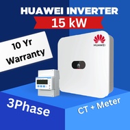อินเวอร์เตอร์ HUAWEI Inverter พร้อม Smart Meter CT 3kw 5kw 10kw 15kw 20kw 30kw 40kw SUN2000-KTL-L1 ร