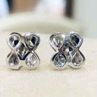 Platinum pt950 Earrings 8888 Modeling