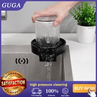 GUGA Kitchen Sink Glass Washer Bar Gigh Pressure Automatic Glass Washer Kitchen Sink Accessories