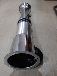 ท่อดูดควัน BBQ สแตนเลส 304 มอเตอร์ดูดควัน เครื่องดูดควัน อาหารปิ้งย่าง ท่อระบายอากาศแบบยืดไสลด์📢 มีพ