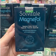 Solvitale Magne-Fol 30 Tablets – Magnesium Bisglycinate, Vitamin B1 B6 B9 B12