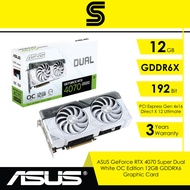 ASUS GeForce RTX 4070 Super Dual White OC Edition 12GB GDDRX6 Graphic Card