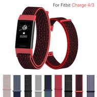 Nylon Loop Wrist Strap for Fitbit Charge 4 3 Magic Stick Band Watch Strap for Fitbit Charge 3/4 Watch Bands