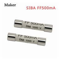 Original Ceramic Fuse Tube SIBA FF500mA 1000V 500mA 0.5A 6x32mm New