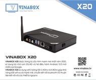 Android Tivi Box Vinabox X20 4G 32GVoice Bluetooth 4.0 Android 10 biến tivi thường thành tivi thông 