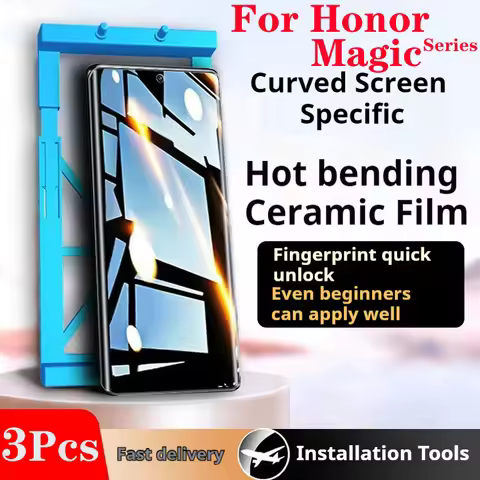 Magic6Pro Privacy Curved Screen Protector For Honor Magic 5 Lite Ceramic Film Magic4/3 Pro Soft HD A