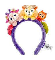 特價 香港迪士尼樂園 Duffy and Friends 玲娜貝兒 Linabell 花仙子 可琦安 CookieAnn Cookie 廚師狗 餅餅 餅姐 貓頭鷹造型 毛公仔 頭箍 髮箍 頭飾 髮飾 