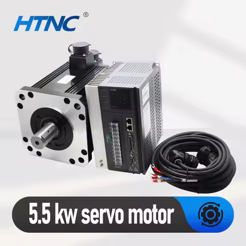 180ST-M35015 Servo Motor 5.5kw 380v 1500RPM 35Nm Servo Motor Kit 2500PPR Support 5V 24V Pulse Signal