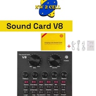 Sound Card V8 Bluetooth Audio USB External Live Mixer Audio V8 Send Directly