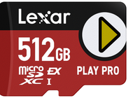 Lexar® PLAY PRO microSDXC™ Express記憶卡 512GB