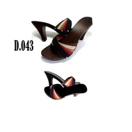 Women's Heels Sandals, Rainbow Fan Clogs, 7 High Heels, 8cm